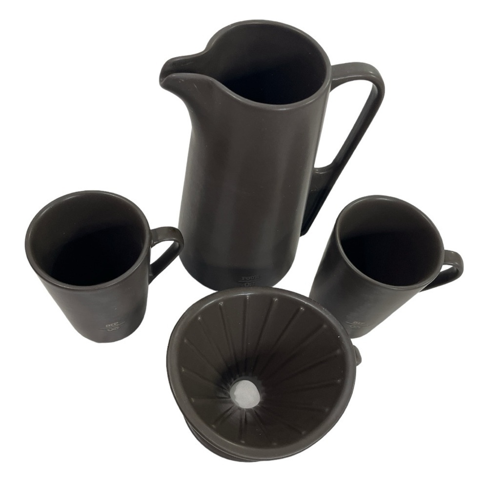NEW- Magenta x Rae Dunn ICON DRIP. POUR. SIP. COFFEE SYSTEM ESPRESSO, SET OF 4 - Picture 5 of 7